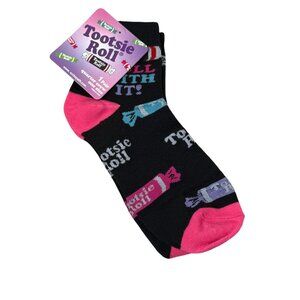 Tootsie Roll Roll With It Novelty Crew Socks Candy
